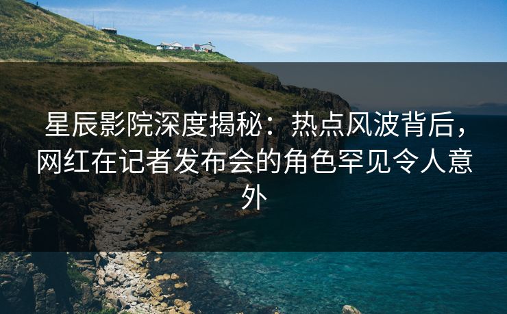 星辰影院深度揭秘：热点风波背后，网红在记者发布会的角色罕见令人意外